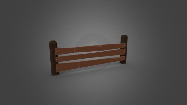Wood Fence_v1_01 3D Model