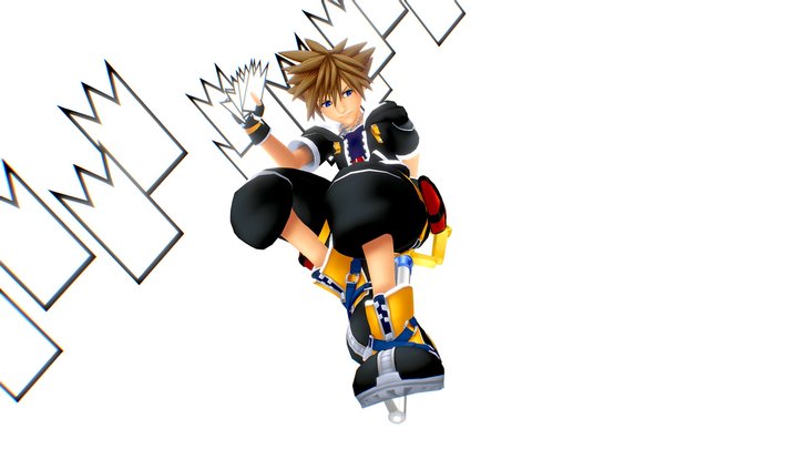 KINGDOM HEARTS II Sora 3D Model