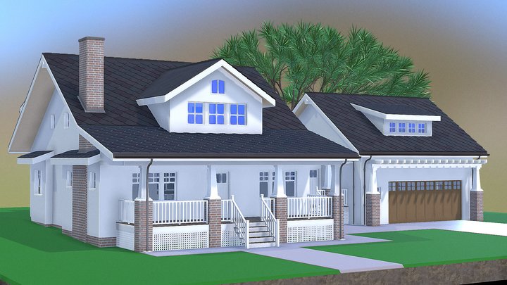 Storybook Bungalow 3D Model