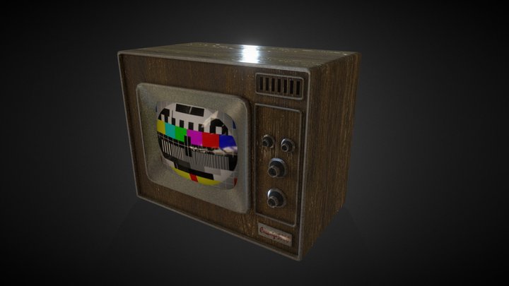 Soviet TV Spektr-3000 3D Model