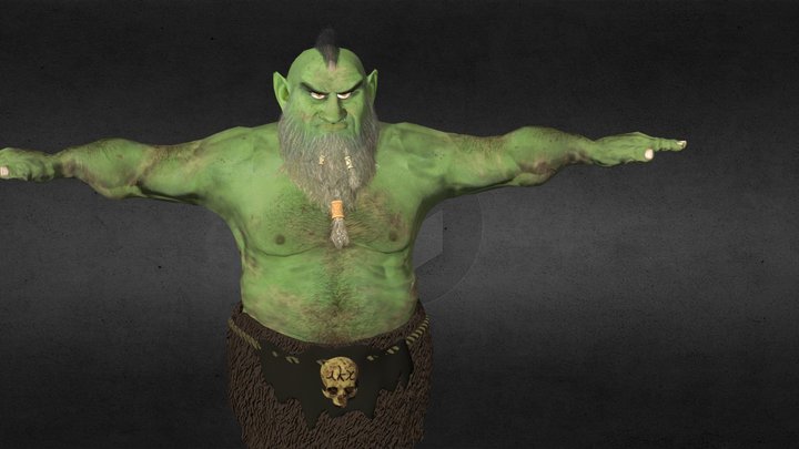 Grump_the troll 3D Model