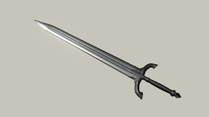 Black Knight sword 3D Model