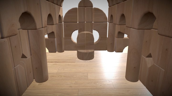 Unit Block Castle 3D Model
