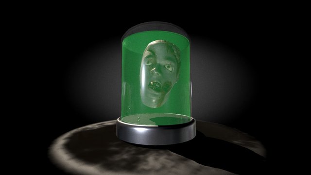 Zombie Head Storage 3D Model