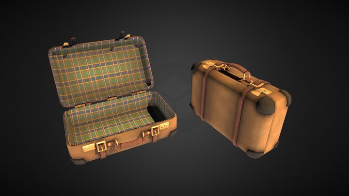 Koffer Suitcase 3D Model
