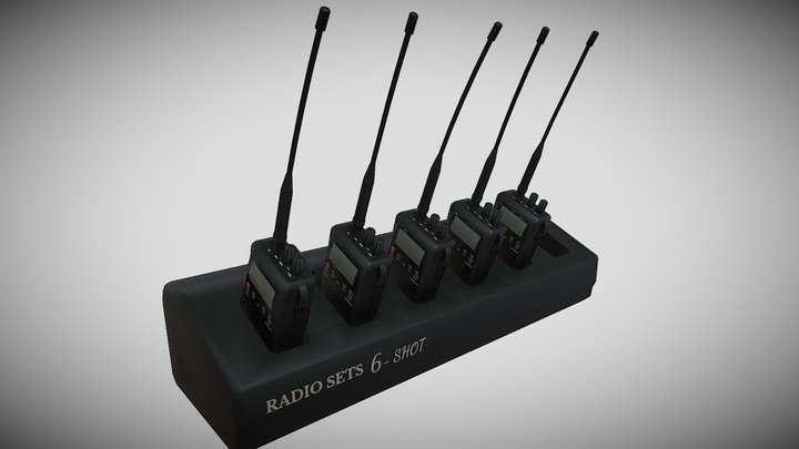 Walkie-talkie station model 3D Model
