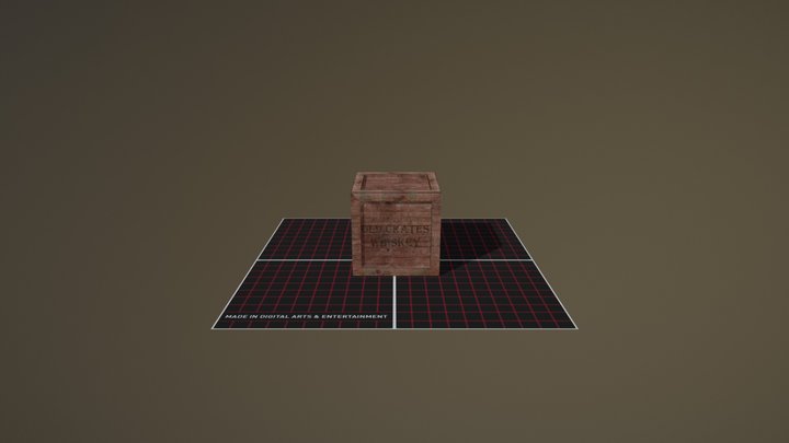 Old Whiskey Crate 3D Model