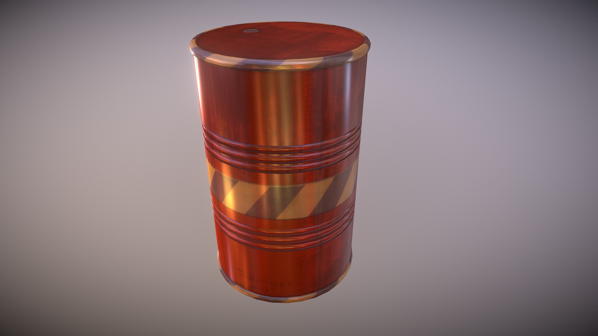 3D model Barrel - This is a 3D model of the Barrel. The 3D model is about a glass jar with a brown lid.