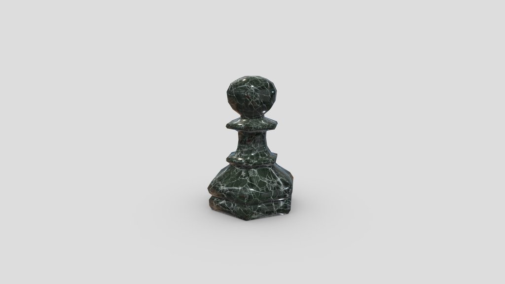 Chess Pawn – 334 tris (  1K PBR | Low Poly)