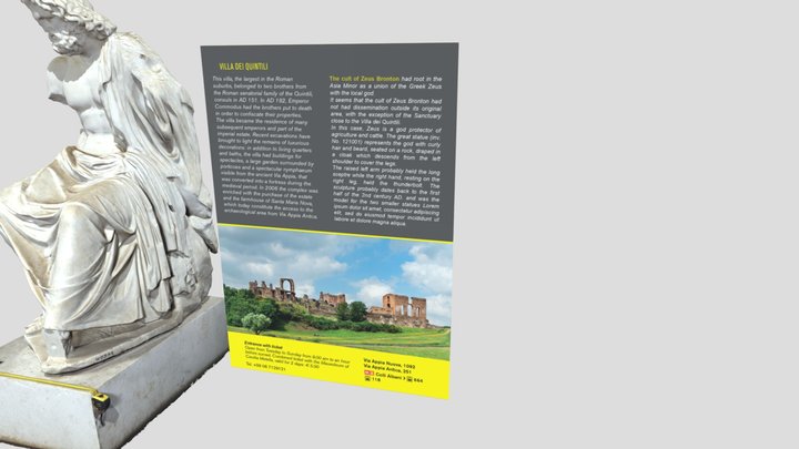 Zeus Bronton - Antiquarium di Villa dei Quintili 3D Model