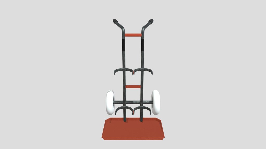 Dual Oxygen Cylinder Cart