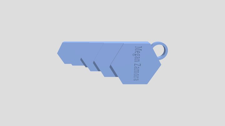 Saw Shaped Wrench 3D Model