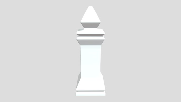 Bishop Minimal Chess set 3D Model