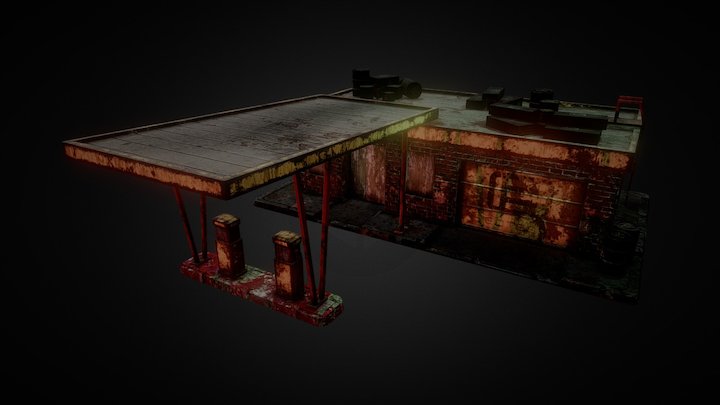 City Of Carnage - Gas Station Barracks 3D Model