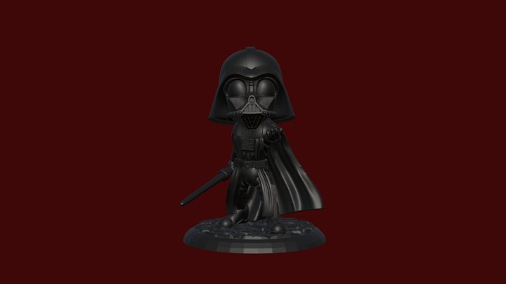 Darth Vader Chibi 3D Model