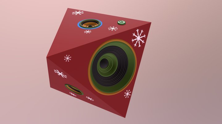 Christmas Speaker 3D Model