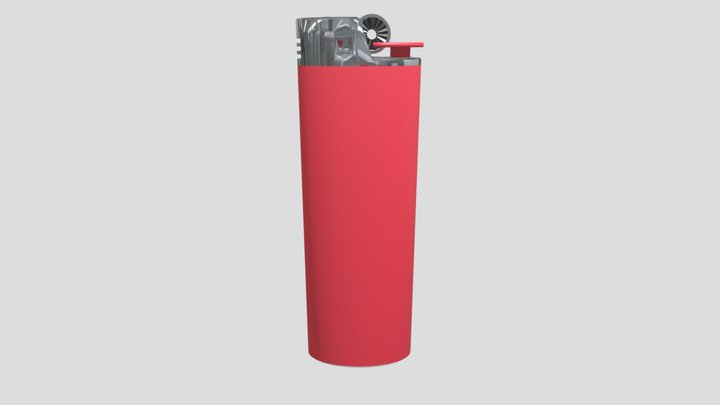 Cheap Cigarette Lighter 3D Model