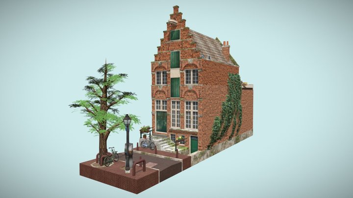 DAE Rowhomes - Amsterdam 3D Model