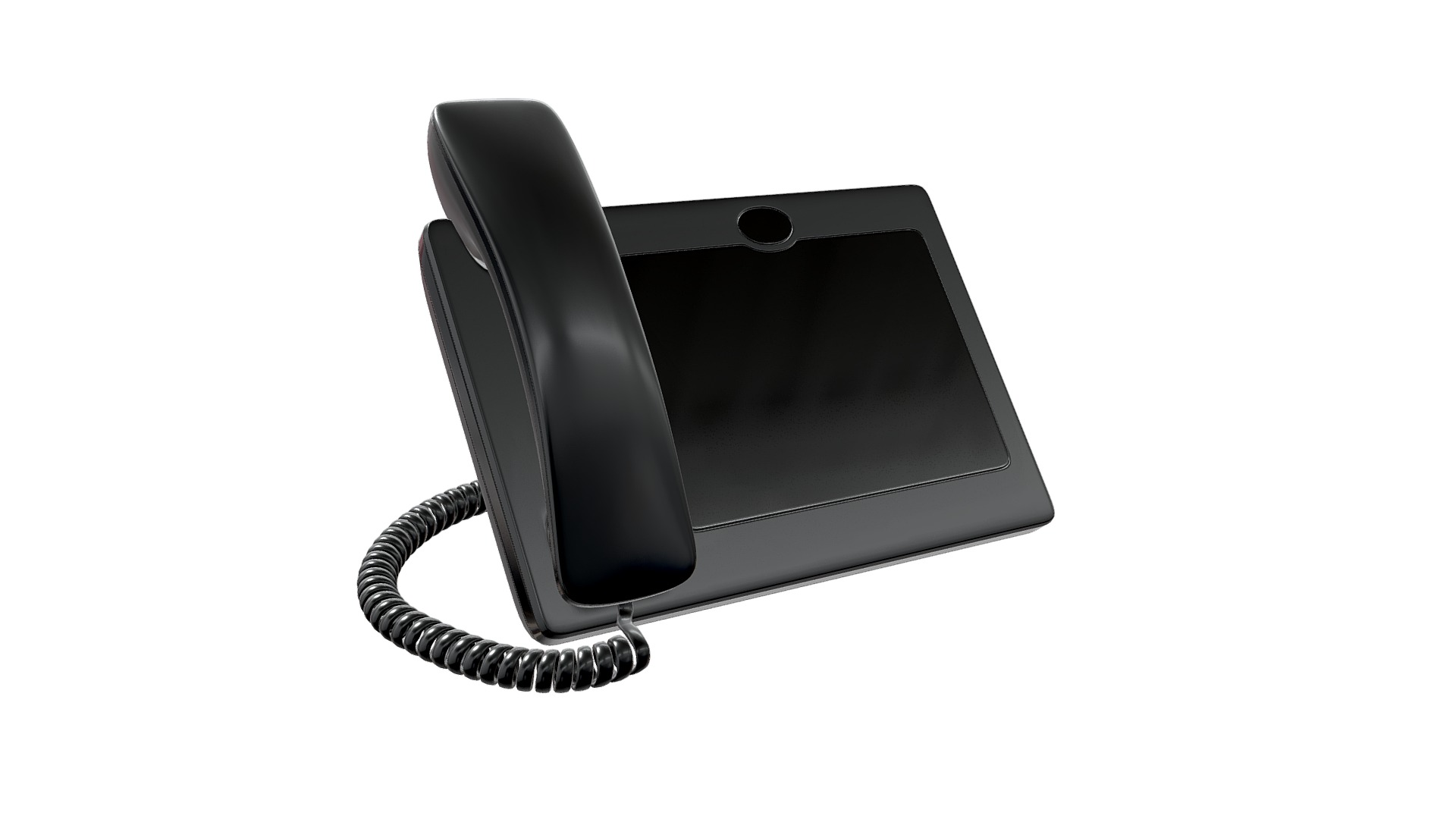 3D model Modern android phone - This is a 3D model of the Modern android phone. The 3D model is about a black computer mouse.