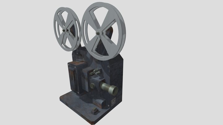 Movie Projector 3D Model