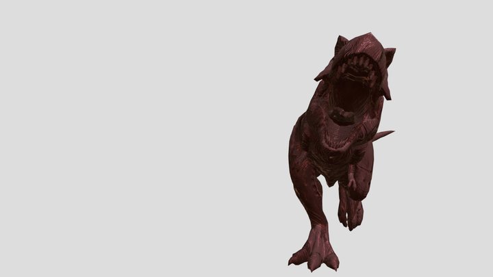 animated-tyrannosaurus-rex-dinosaur-running-loop 3D Model