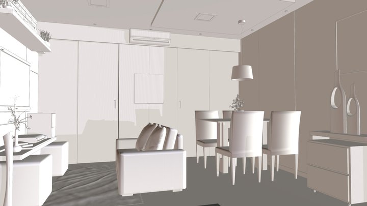 Apartment Aleksander 3D Model