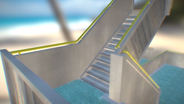 Modular stairs 3D Model