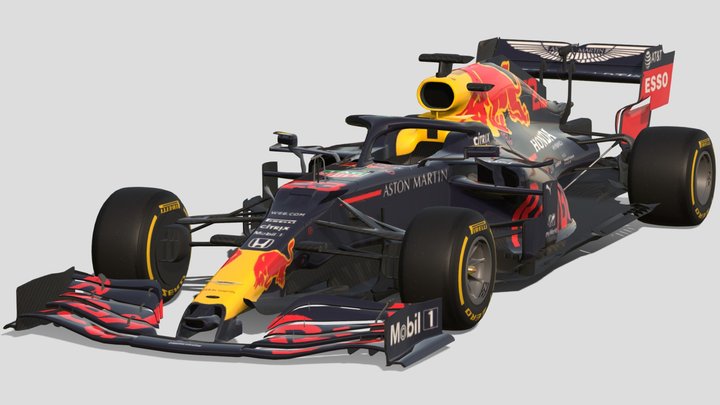 2020 F1 Red Bull RB16 – Gratis 3D-model STL