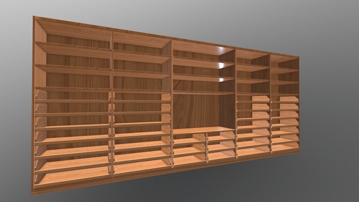 Showcase Tv Stand 3D Model