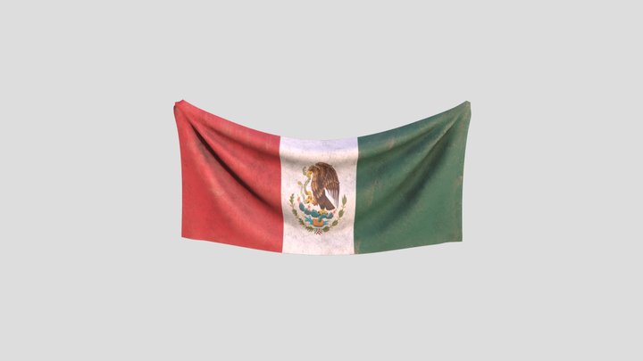 Mexican Flag 3D Model