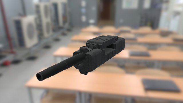 KSP Rheinmetall Mk 108 Maschinenkanone WIP 3D Model