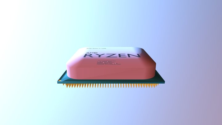 Ryzen CPU 3D Model