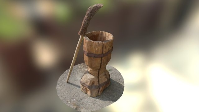 Ступа с метлой из "Чудо-сарайчика" в Дивногорье 3D Model