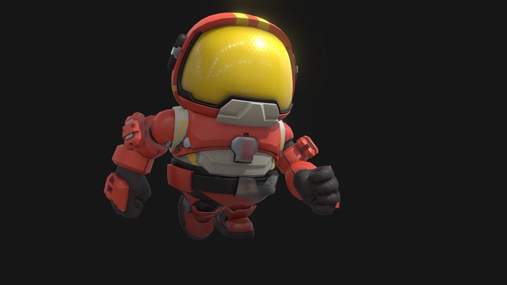 Mini Astronaut 3D Model