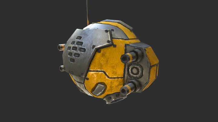 Low Poly Bot 3D Model