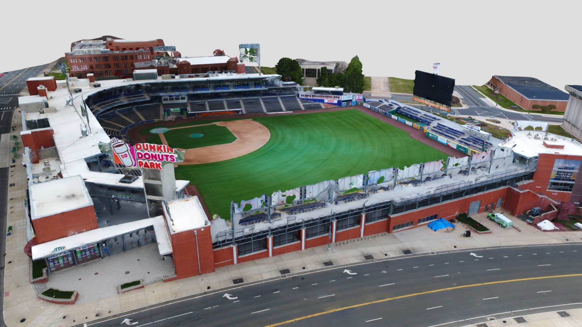 Dunkin Donuts Park Hartford CT - 3D model by Trident Aerial Imagery  (@DroneGlastonbury) [9f71af3]