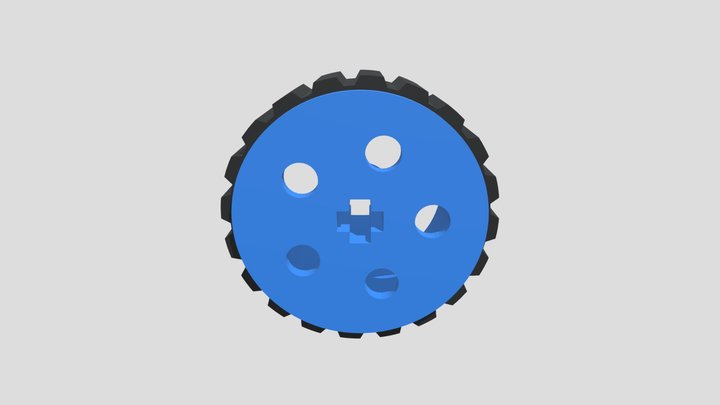 Toy car wheel 32 mm, TPU tyre, LEGO axle