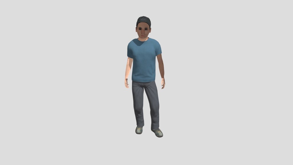 Steve Boy Character Animated