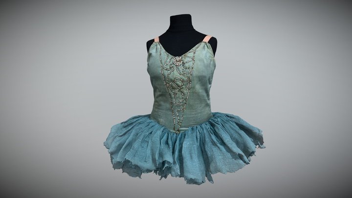 Ballet costume, tutu HIGH RES. 3D Model