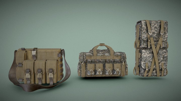 Tactical Military Bag Pack – Gratis 3D-model STL