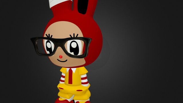 French Fries Bunny 3D Model