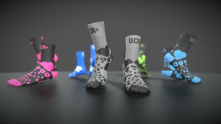 trous-socks_5_color 3D Model