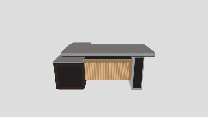 Office Table 3D Model