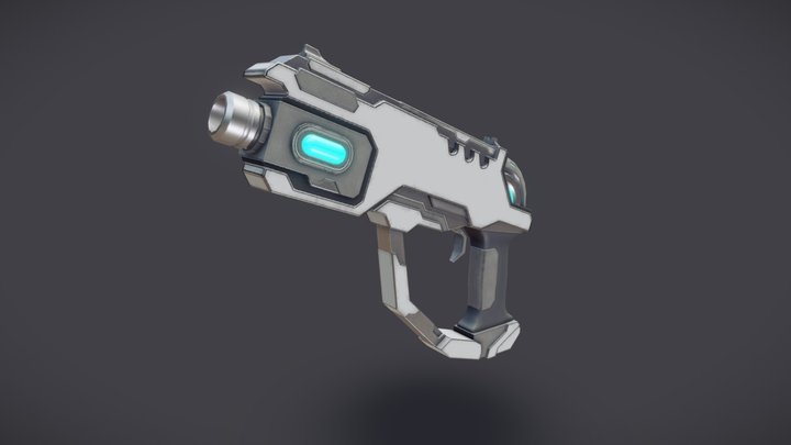SciFi Pistol 3D Model