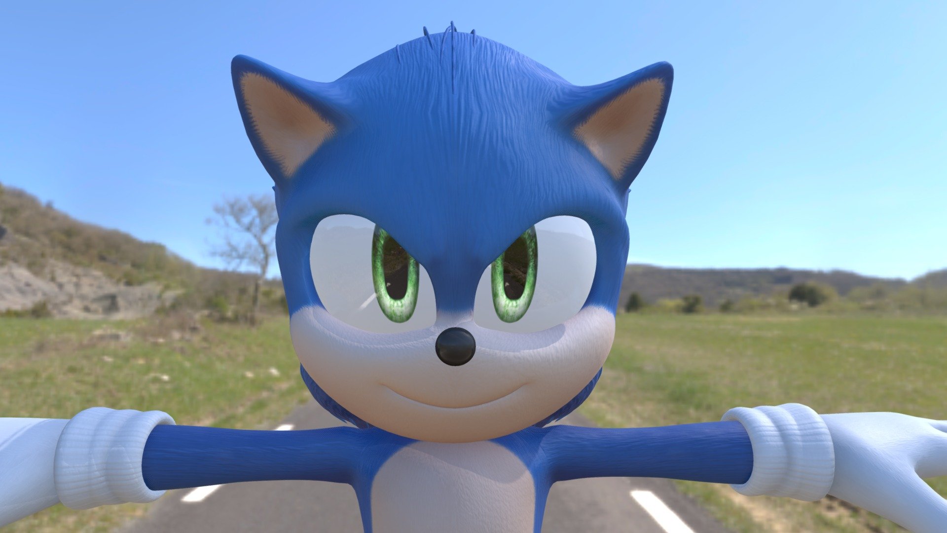 Movie Sonic Download Free 3d Model By Irons3th 9f76e61 Sketchfab