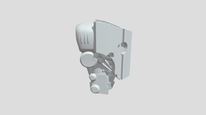 Robot Head 3D Model