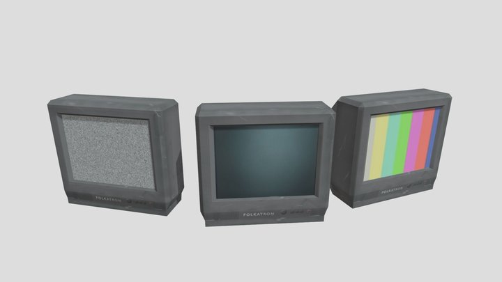 Retro 2000's TV 3D Model