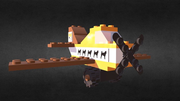 Shibe Plane 3D Model