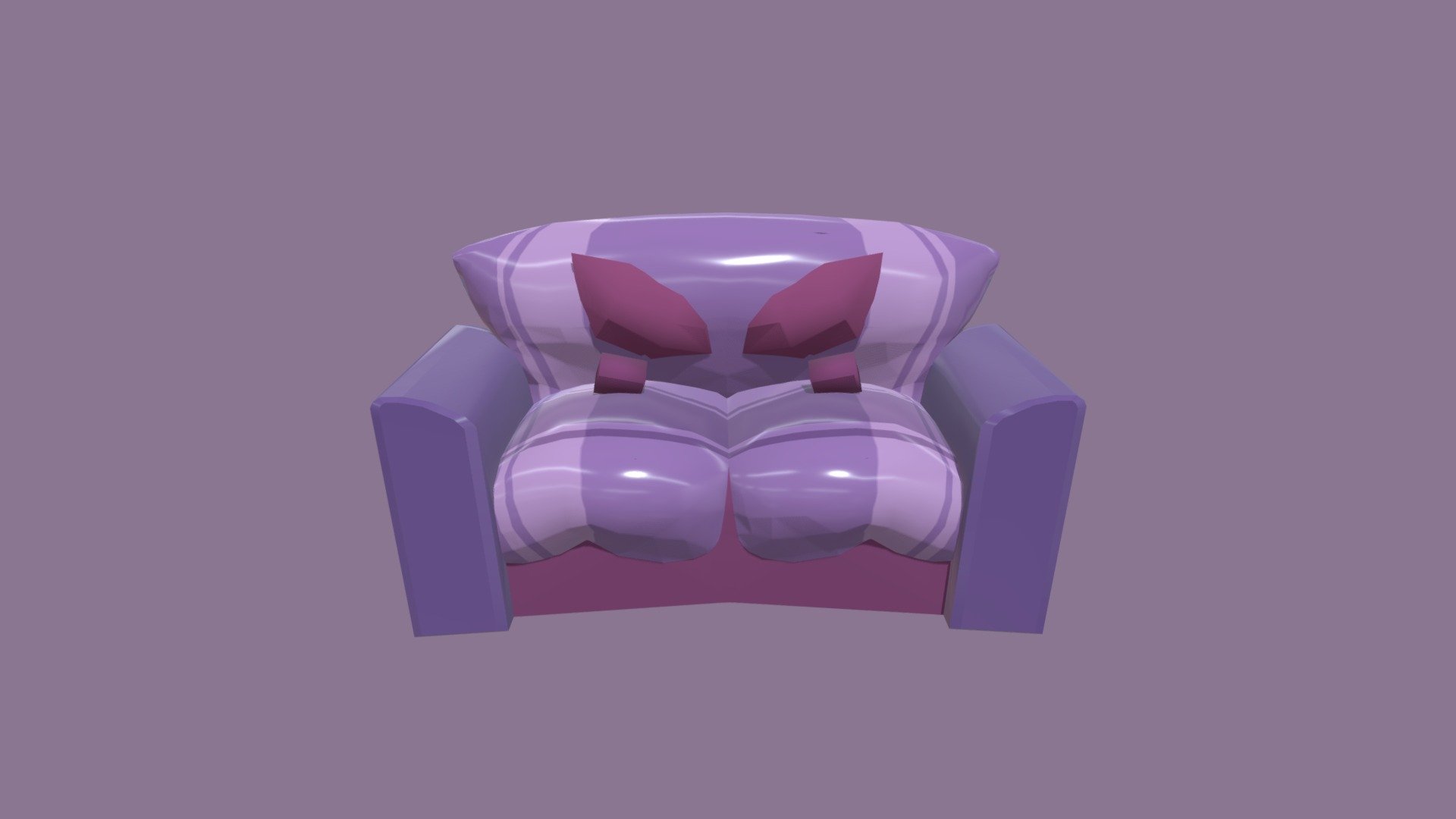 Moustache Couch - 3D model by apon_lilly [9f78769] - Sketchfab