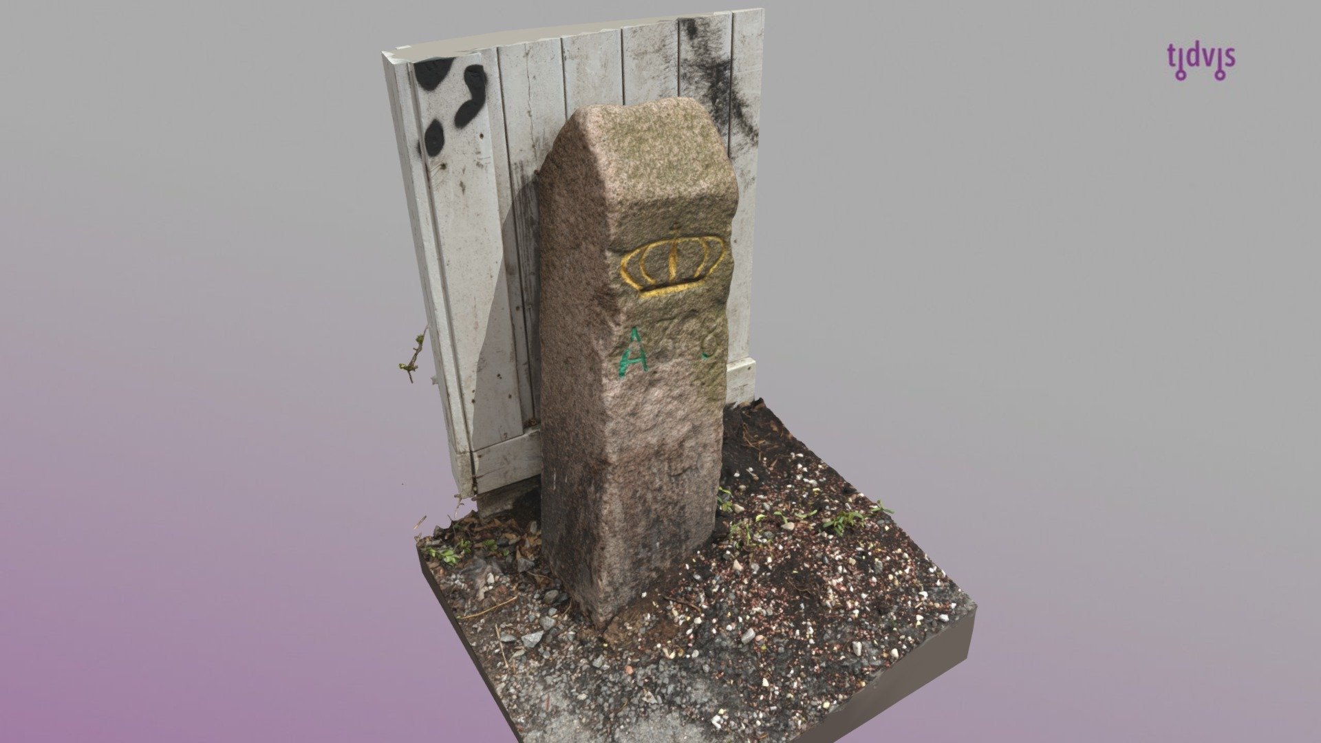 1878 Kristiania / Aker grensestein #38